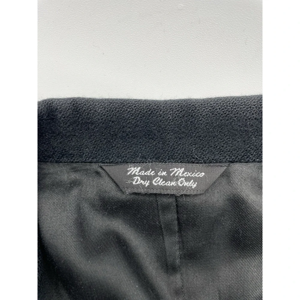 Bill Blass Black Label Men's Camel Hair Jacket 44R‎ Black Button Blazer Ventless